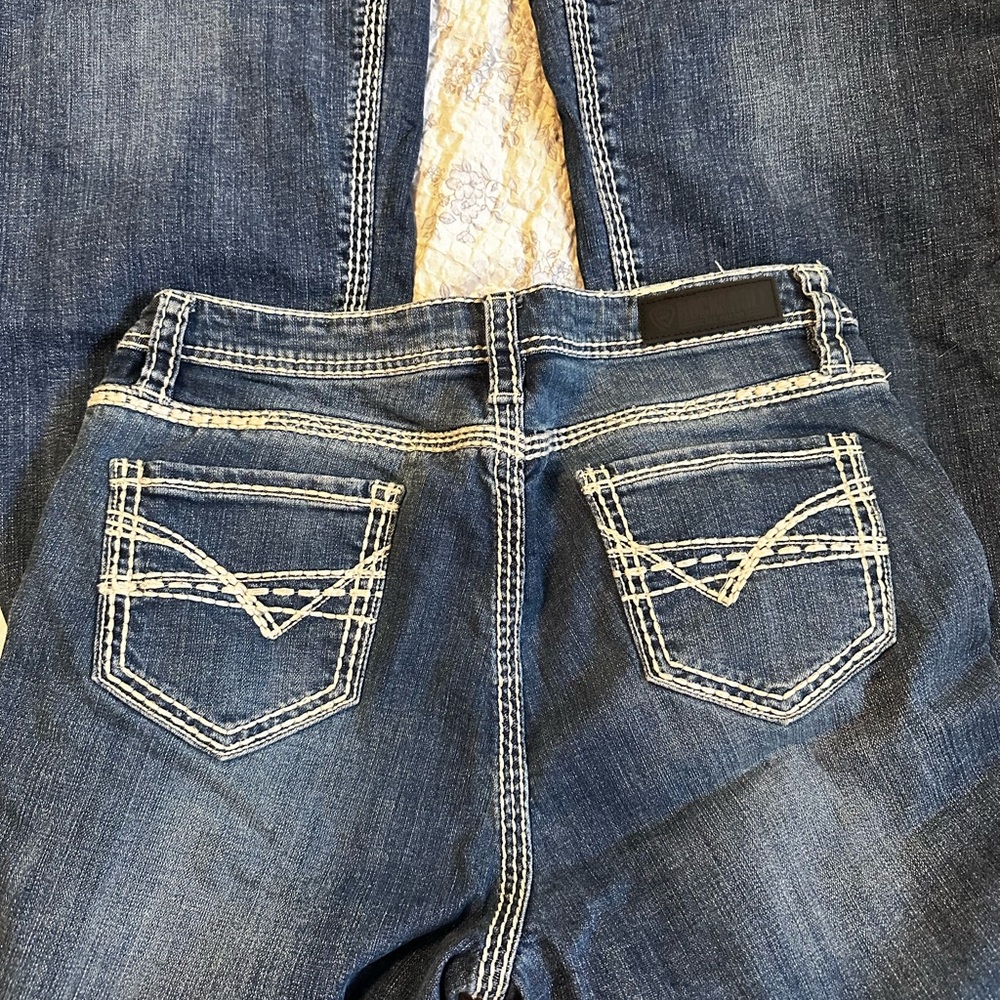Rock & Roll Cowgirl Women's Boot Cut Jeans - Dark Blue